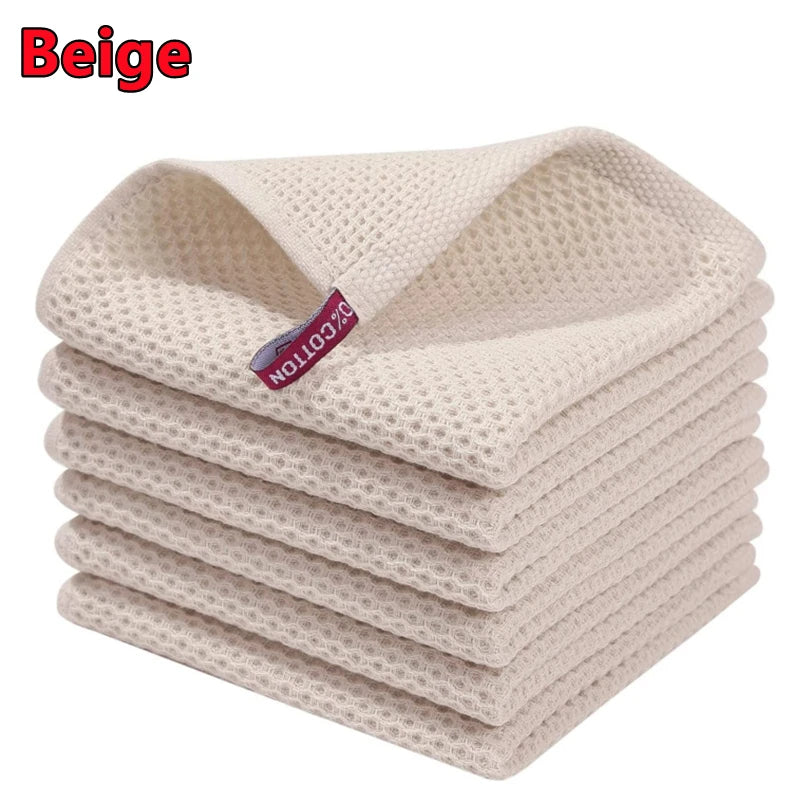 Ultra-Soft 100% Cotton Kitchen Dishcloth – Super Absorbent Cleaning Rag for Home and Kitchen Use