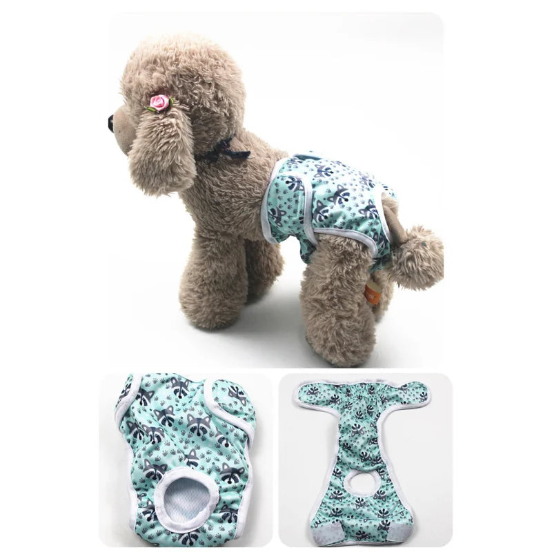 Washable Female Dog Diaper – Reusable Anti-Nuisance Menstrual Pants with Adjustable Velcro & Waterproof Fabric