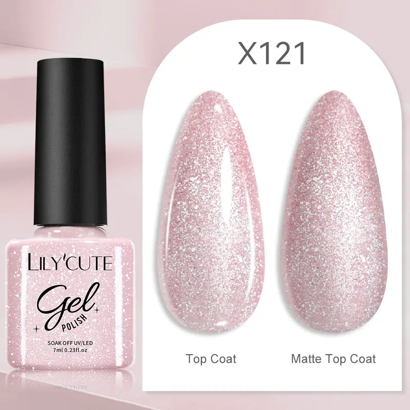 7ml Nail Gel Polish – 125 Solid Colors, Soak-Off UV LED Semi-Permanent Gel for Manicure