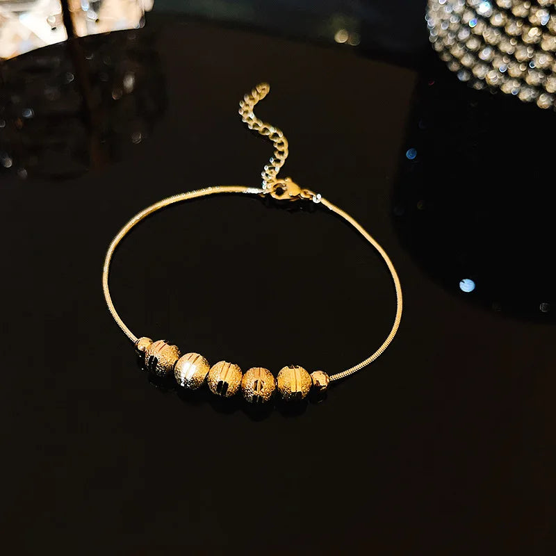 18K Gold Plated Adjustable Bracelet for Women – Rhinestone Heart Link with Square Zircon Charm