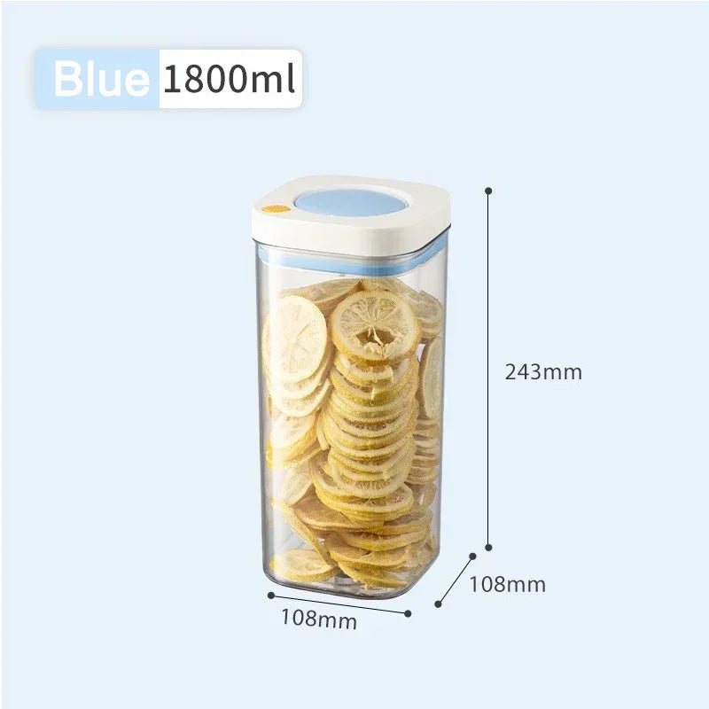 Vacuum Sealed Food Storage Container – Airtight Plastic Box for Grains, Coffee, and Kitchen Organization