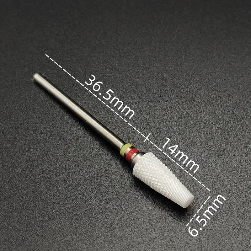 Ceramic Nail Drill Bit – 3/32" Carbide Milling Cutter for Electric Nail Drill, Manicure, Pedicure & Callus Care