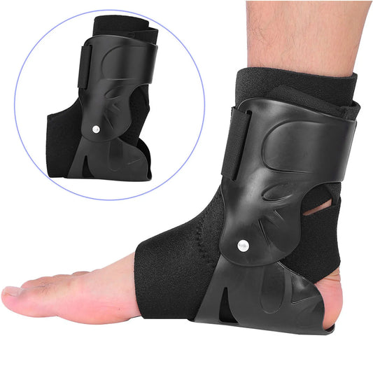 Breathable Ankle Support Brace – Compression Foot Guard Strap for Bone Care and Injury Prevention, Elastic Black Wrap