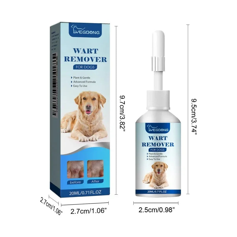 20ml Dog Wart Remover – Natural Painless Formula for Removing Warts, Skin Tags & Papillomas