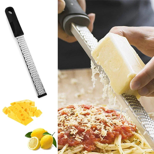 Stainless Steel Cheese Grater and Zester – Multipurpose Slicer for Lemon, Chocolate, Fruits & Vegetables, Kitchen Cutter Tool