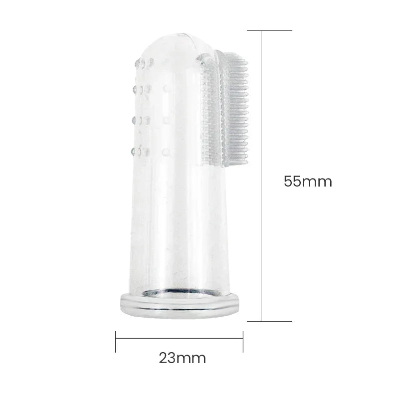 Super Soft Silicone Pet Finger Toothbrush – Gentle Dental Cleaning Tool for Dogs & Cats, Removes Tartar and Freshens Breath