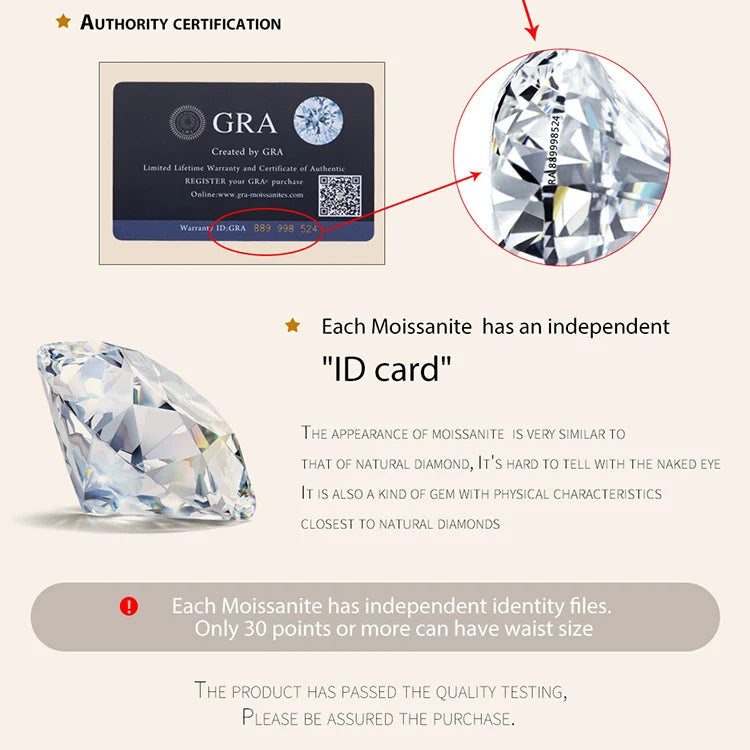 0.5 Carat Round Moissanite Engagement Ring – D Color VVS1 Stone with CZ Accents on 925 Sterling Silver Band for Women