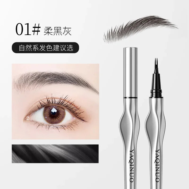 2-Point Waterproof Eyebrow Tattoo Pencil – Long-Lasting Brow Enhancer with Fine Micro-Fork Tip for Natural Definition