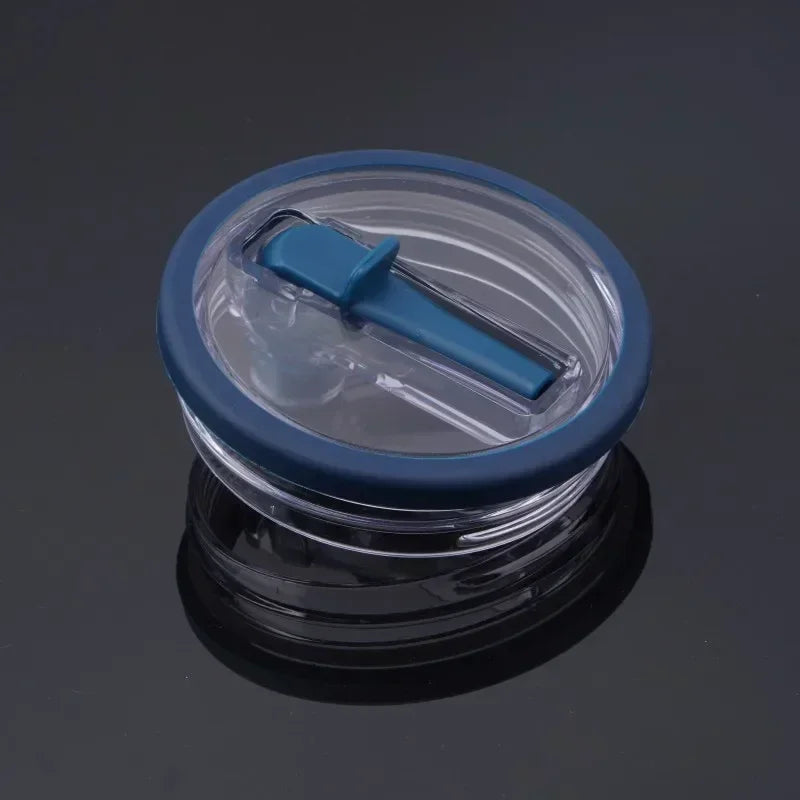 40oz Spill-Proof Lid with Spiral Straw Cover – Creative, Eco-Friendly Replacement Lid for Stanley Cup Accessories