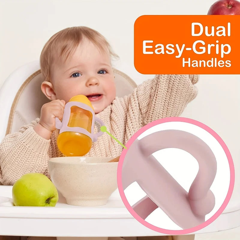 Universal Silicone Bottle Handle – Easy-Grip BPA-Free Handle for Narrow Baby Bottles
