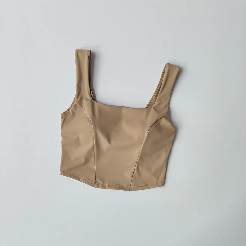 Women's Cross Back One-Piece Sports Bra – Shockproof, Breathable & Quick-Drying for Running and Fitness