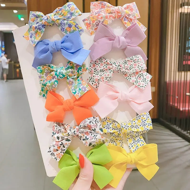 2Pcs Satin/Mesh Bow Hairpins for Dogs – Cute Fabric Hair Clips for Teddy, Poodle, and Small Pet Grooming Accessories