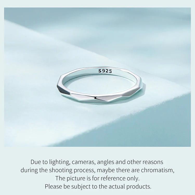 925 Sterling Silver Minimalist Stackable Eternity Ring – Simple Round Band for Women