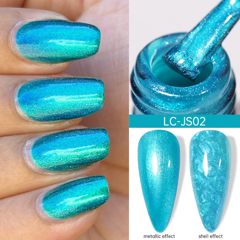 7ml Metallic Chrome Silver Mirror Effect Gel – Super Bright Line Art & French Tip Nail Painting Gel Polish