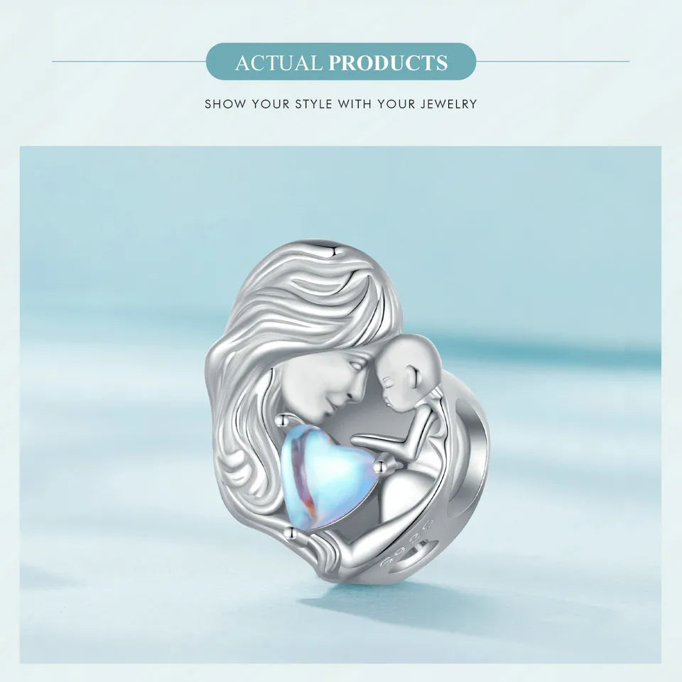 Sterling Silver Pumpkin Carriage & Dancing Shoes Charm Bead – Heart-Shaped Pendant for DIY Bracelets