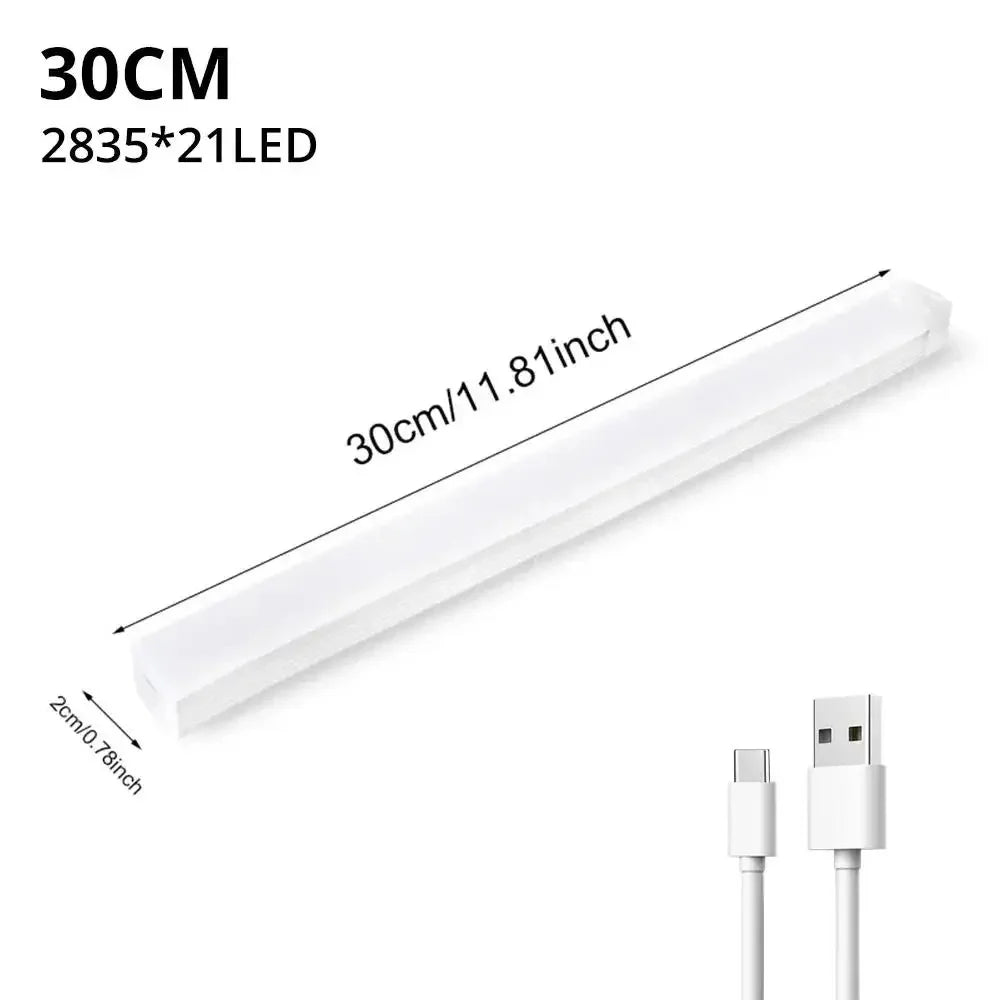 Wireless LED Motion Sensor Light – USB Rechargeable Magnetic Night Lamp for Closet, Wardrobe, Kitchen & Hallway