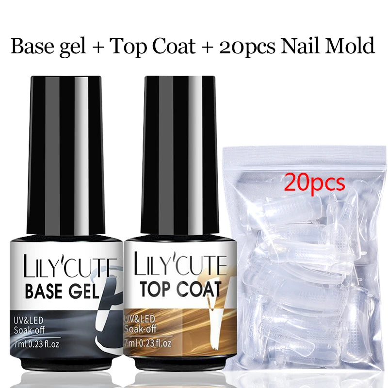 15ml Nail Extension Gel Kit – Soak Off UV Acrylic Gel in White, Clear & Pink for Home or Salon Nail Art
