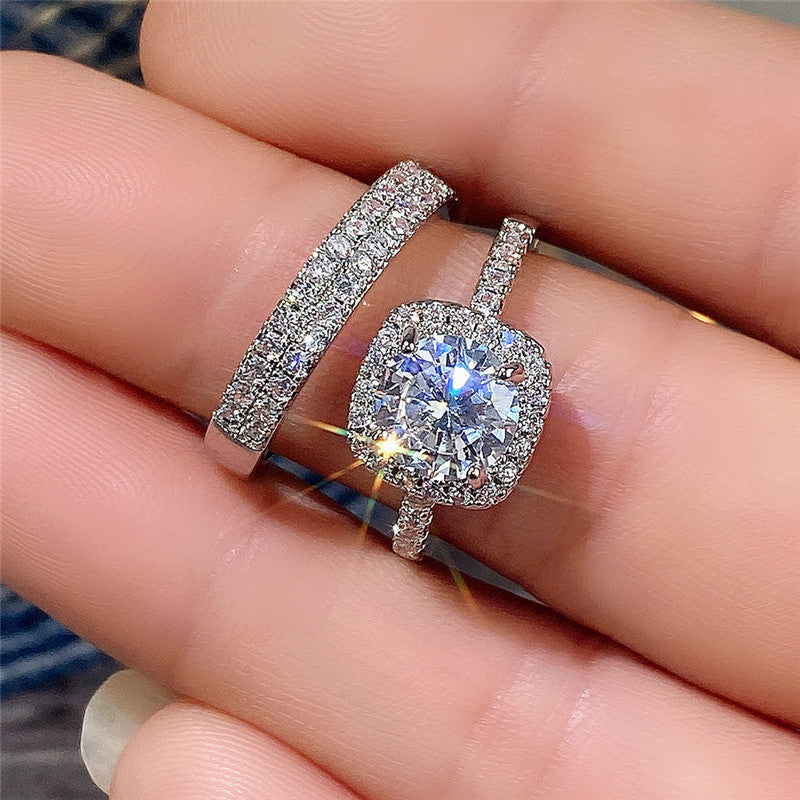 18K White Gold Round Diamond and Peridot Ring – Fine Cocktail Jewelry for Women