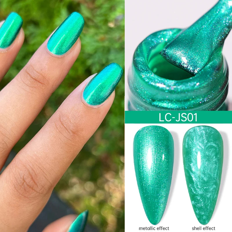7ml Metallic Chrome Silver Mirror Effect Gel – Super Bright Line Art & French Tip Nail Painting Gel Polish