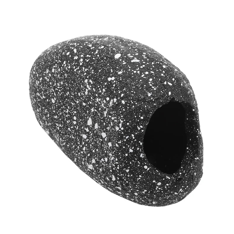 Cichlid Stone Cave Aquarium Ornament – Resin Shrimp Breeding Hideout for Fish Tank or Pond – Decorative Shelter for Aquatic Pets