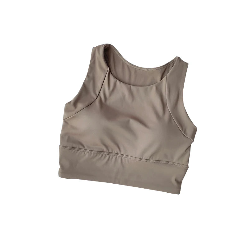 Women's Shock-Proof Full-Cup Sports Vest – Breathable All-in-One Running & Yoga Bra