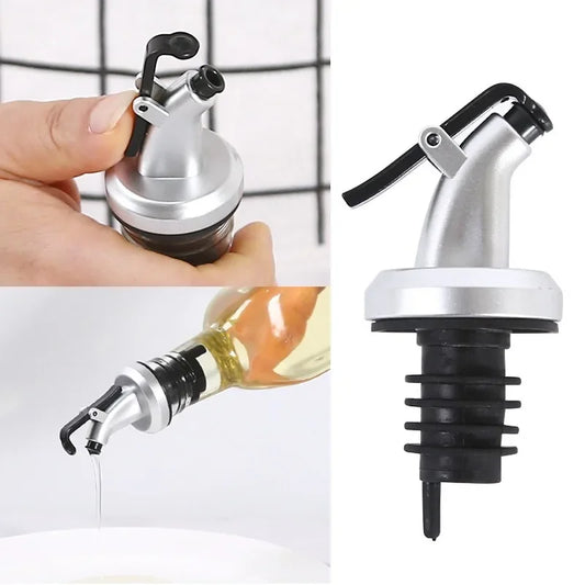 5/10pcs Leakproof Oil Bottle Stopper Nozzles – Silicone Rubber Pour Spouts for Wine, Vinegar, and Seasoning Bottles