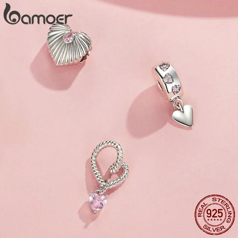 Sterling Silver Spiritual Heart Infinity Charm Bead – Fits Charm Bracelets, Lucky Symbol Jewelry for Women