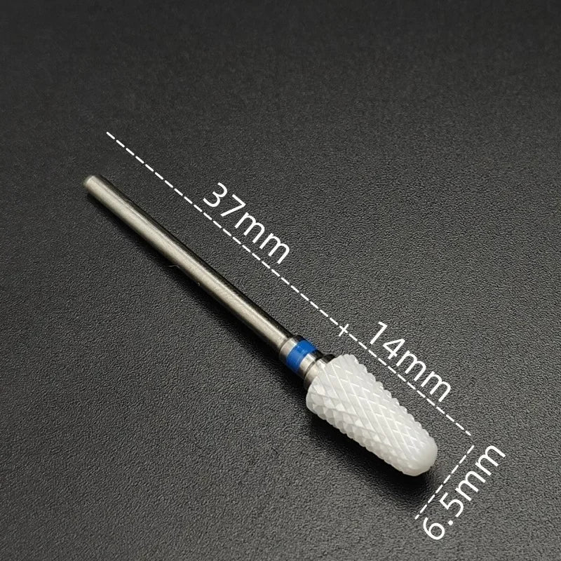 Ceramic Nail Drill Bit – 3/32" Carbide Milling Cutter for Electric Nail Drill, Manicure, Pedicure & Callus Care