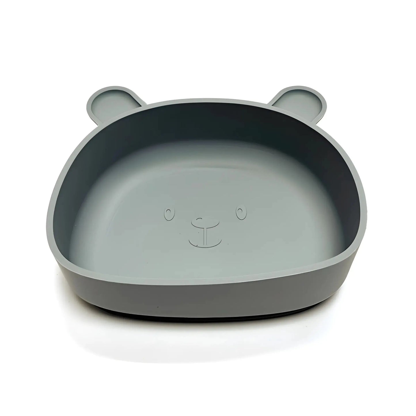 Bear-Shaped Silicone Suction Plate for Babies – Anti-Scald, Fall-Proof Cartoon Dinner Bowl for Toddlers and Kids
