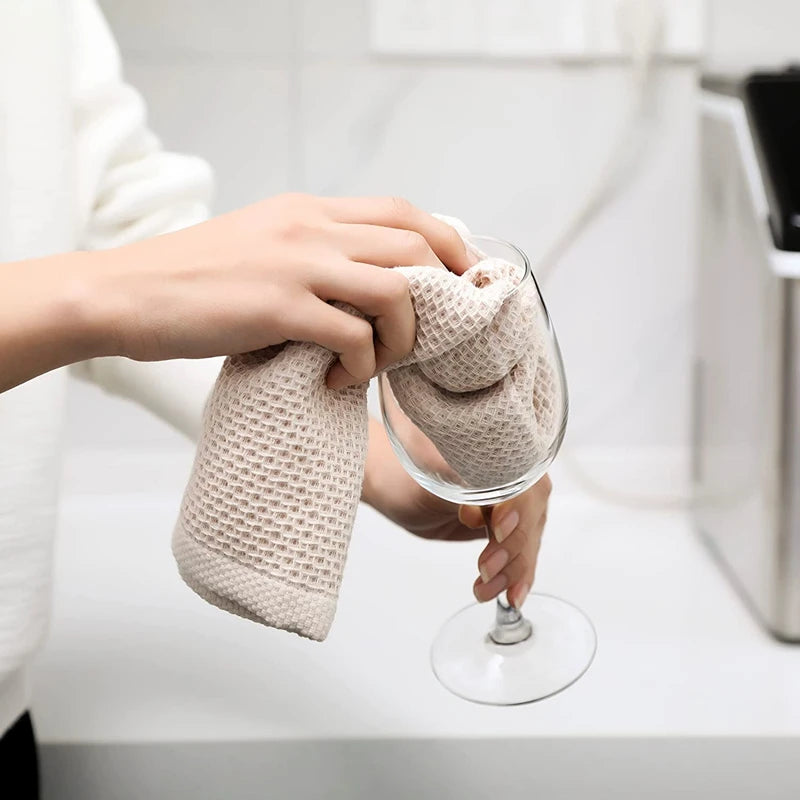 Ultra-Soft 100% Cotton Kitchen Dishcloth – Super Absorbent Cleaning Rag for Home and Kitchen Use