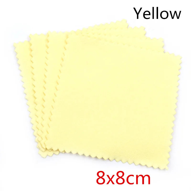 10pcs Silver Polishing Cloths – Soft Jewelry Cleaning Wipes for Silver, Gold, and Metal Accessories