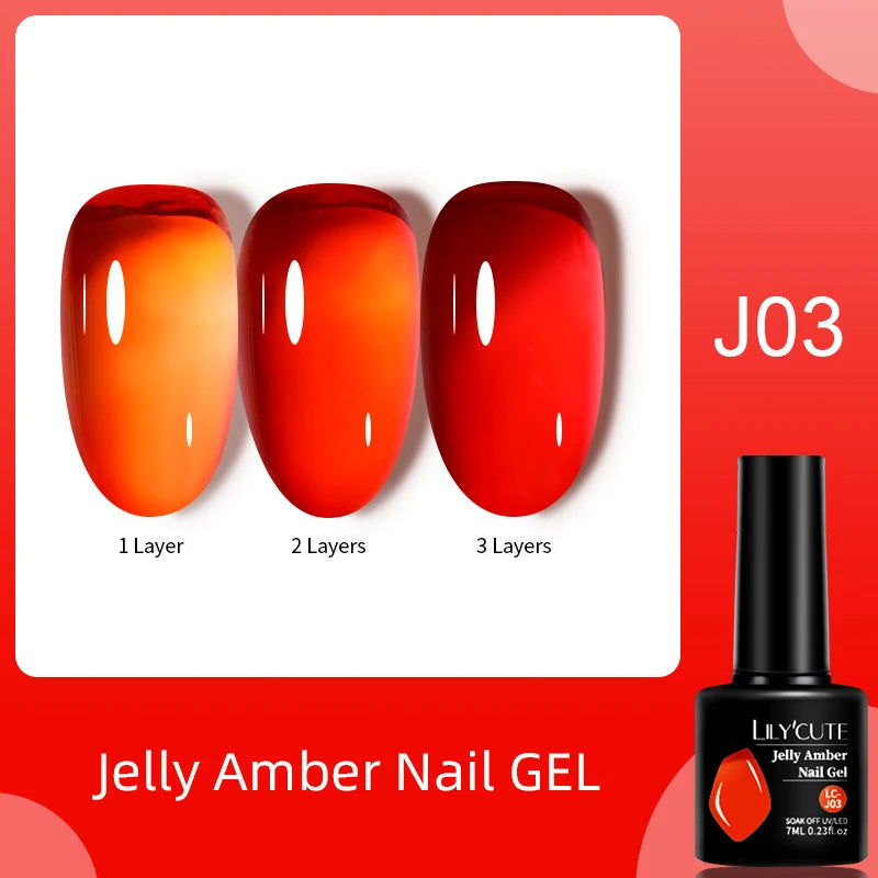 7ml Purple Red Glitter Gel Nail Polish – Soak Off UV Semi-Permanent Varnish for DIY Winter Nail Art
