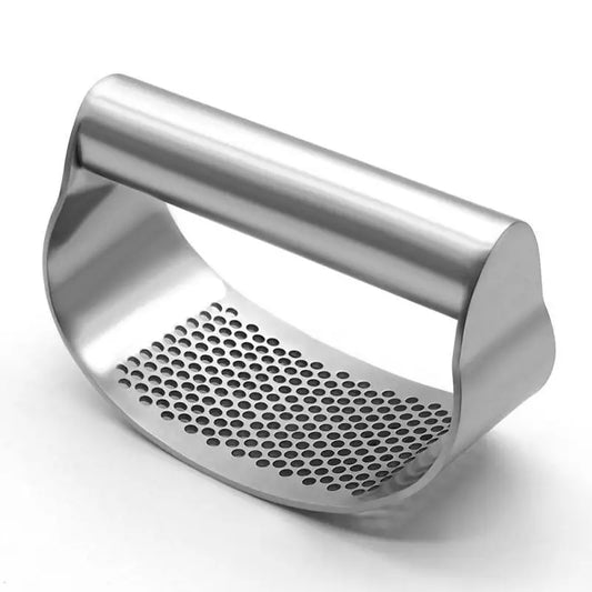 Stainless Steel Garlic Press – Manual Garlic Mincer & Crusher for Easy Chopping, Kitchen Cooking Tool for Fruits & Vegetables