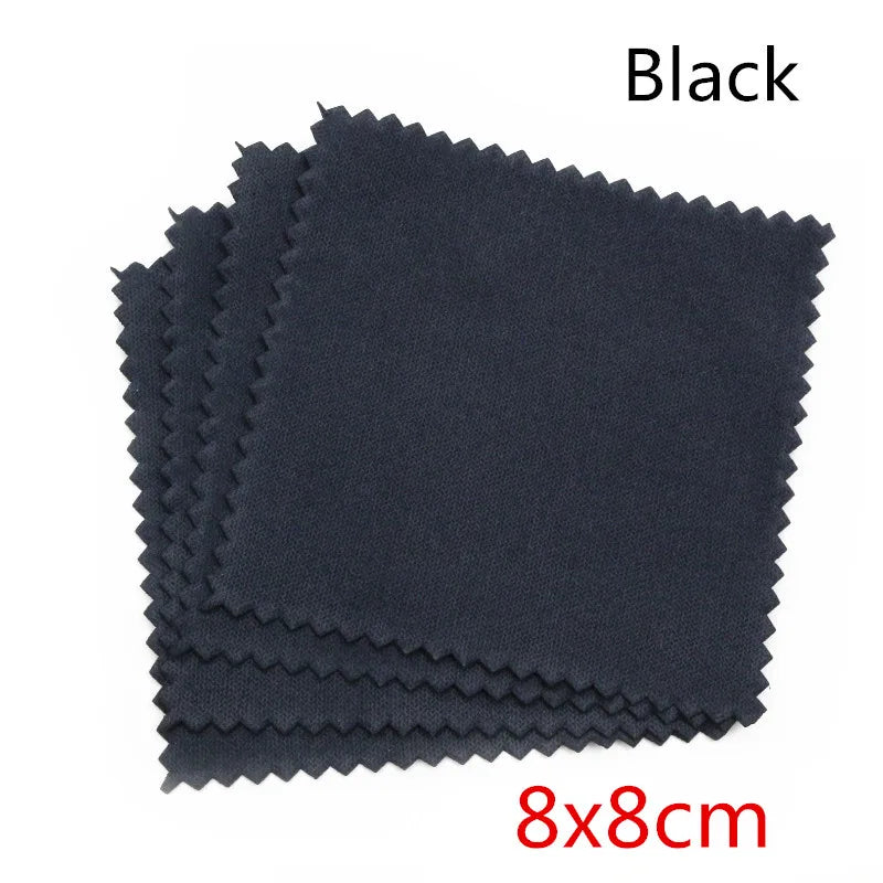 10pcs Silver Polishing Cloths – Soft Jewelry Cleaning Wipes for Silver, Gold, and Metal Accessories