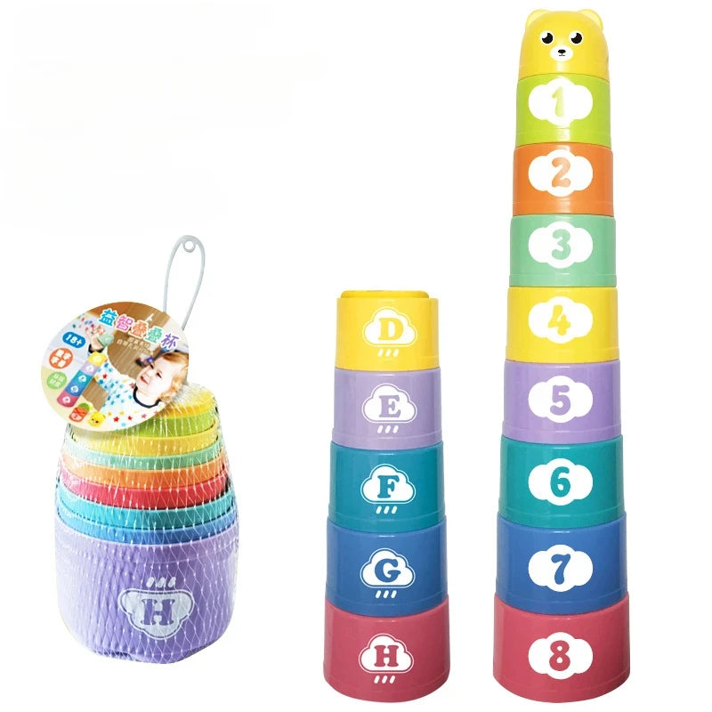 Brain Response Battle Stack Cups – Educational Hand Speed Puzzle Toy for Toddlers and Kids