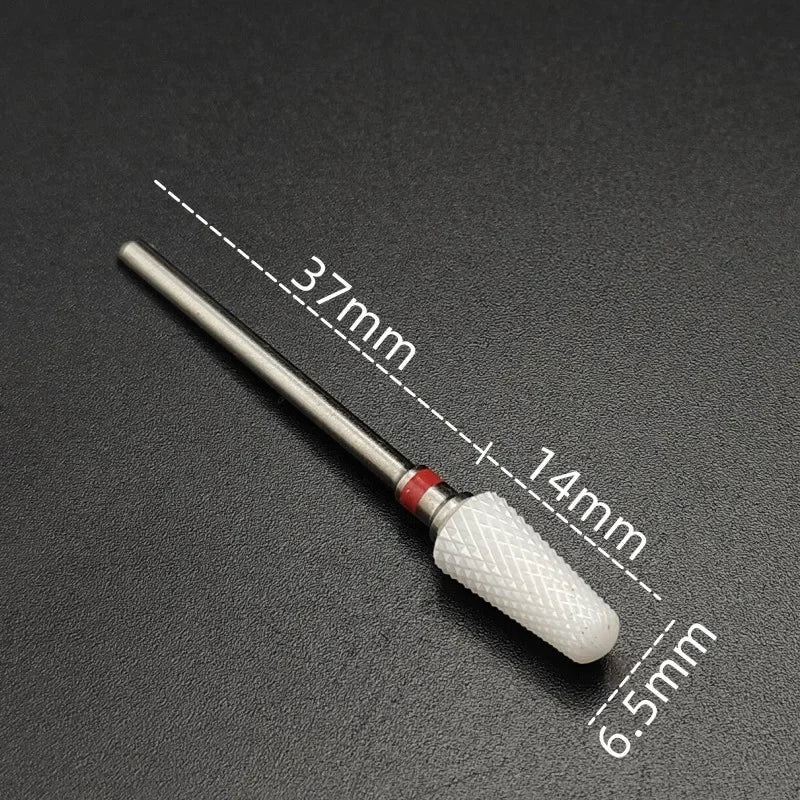 Ceramic Nail Drill Bit – 3/32" Carbide Milling Cutter for Electric Nail Drill, Manicure, Pedicure & Callus Care