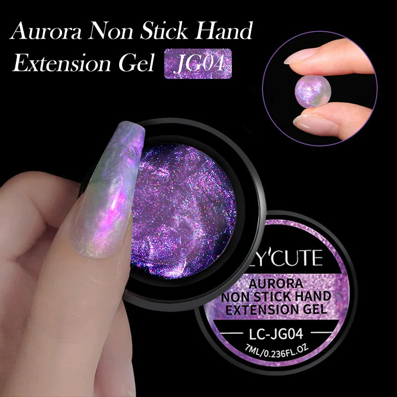 6-in-1 HEMA-Free Hard Gel Nail Polish – Clear Self-Leveling Nail Extension & Reinforcement Builder Gel (8ml)