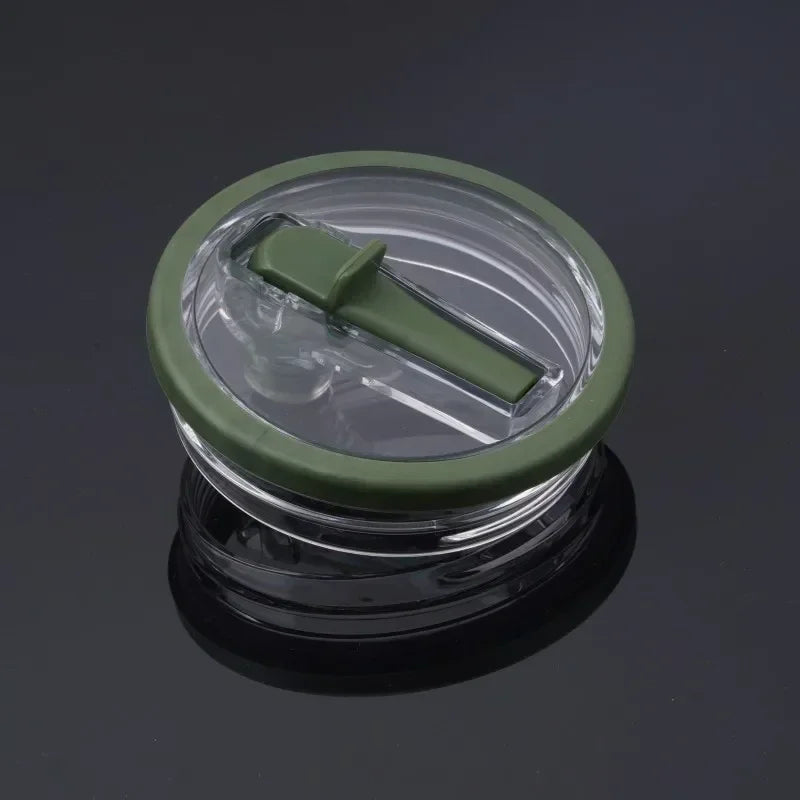 40oz Spill-Proof Lid with Spiral Straw Cover – Creative, Eco-Friendly Replacement Lid for Stanley Cup Accessories