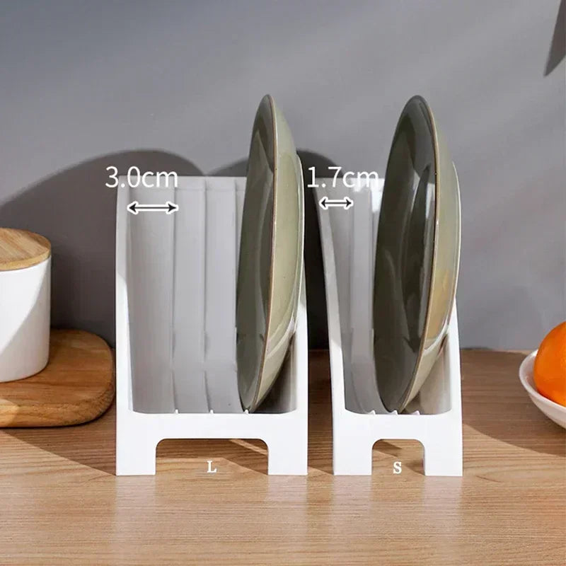 Upright Dish Drying Rack – Non-Folding Plate Organizer for Kitchen Counter Storage