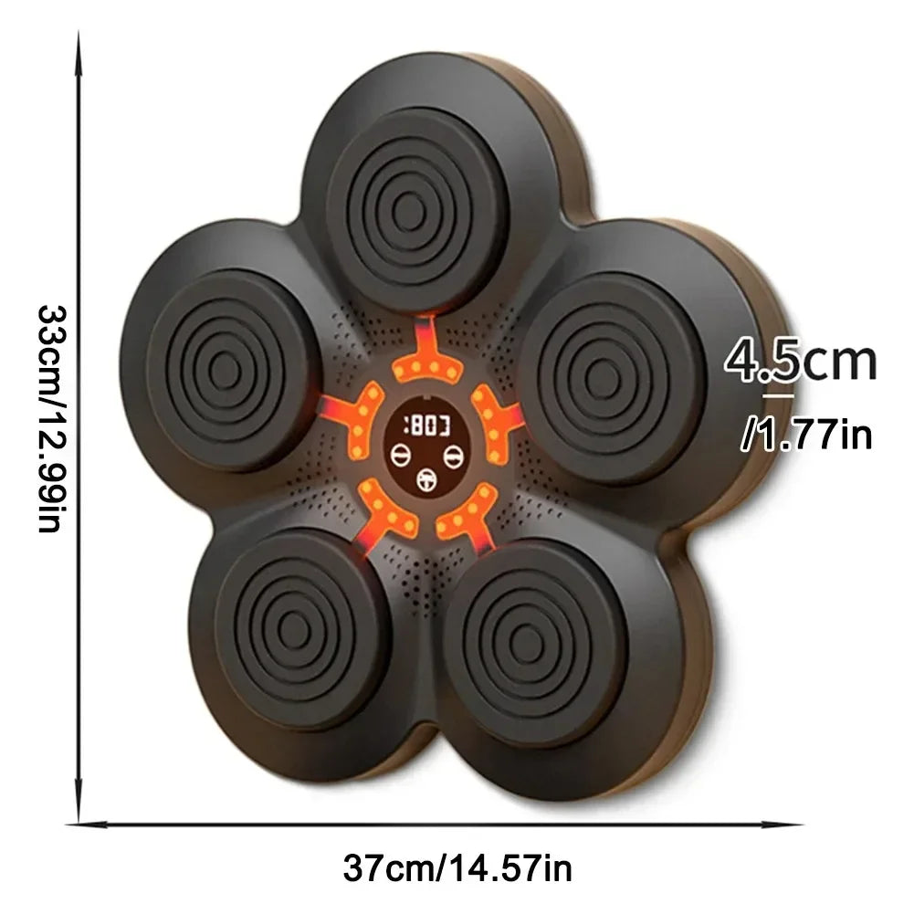 Smart Bluetooth Music Wall Boxing Machine – LED Light Target with USB Charging, Sandbag Training Equipment for Adults & Kids