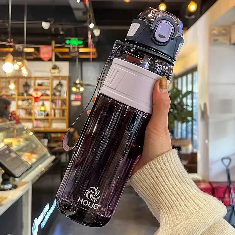 1L and 750ml Plastic Sports Water Bottle – Portable Leakproof Water Cup for Gym, School, and Outdoor Activities