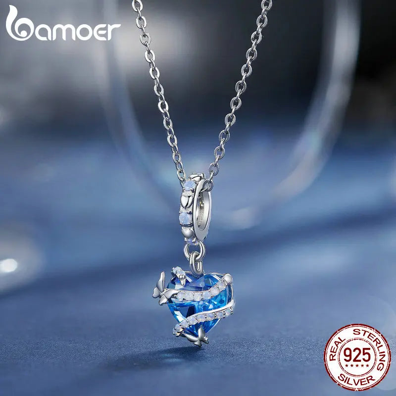 Sterling Silver Pumpkin Carriage & Dancing Shoes Charm Bead – Heart-Shaped Pendant for DIY Bracelets