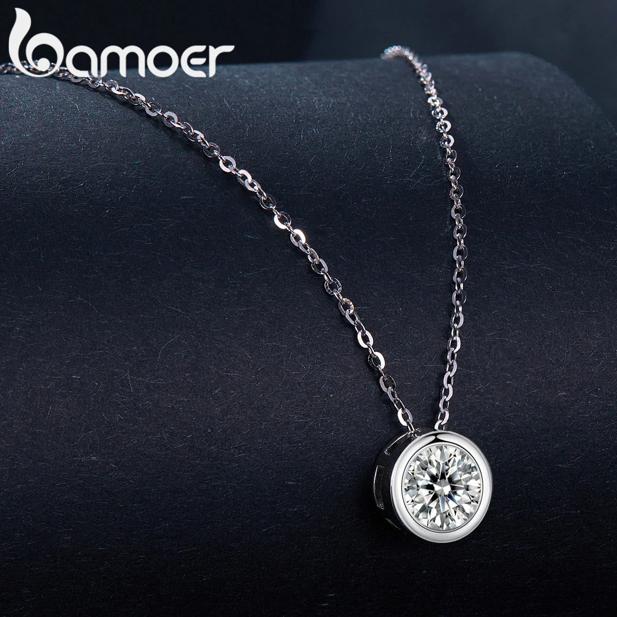 1 Carat Moissanite Pendant Necklace for Women – 925 Sterling Silver Bazel Setting, D Color VVS1 Diamond Look, Wedding & Gift Jewelry