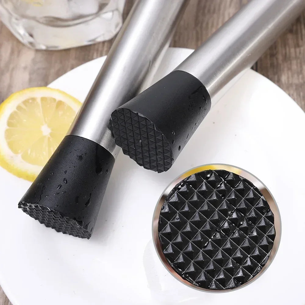 Stainless Steel Ice Crusher Hammer & Muddler – Multipurpose Bar Tool for Cocktails, Popsicles, and Fruit Prep