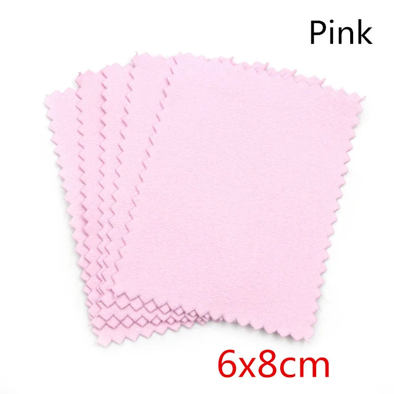 10pcs Silver Polishing Cloths – Soft Jewelry Cleaning Wipes for Silver, Gold, and Metal Accessories