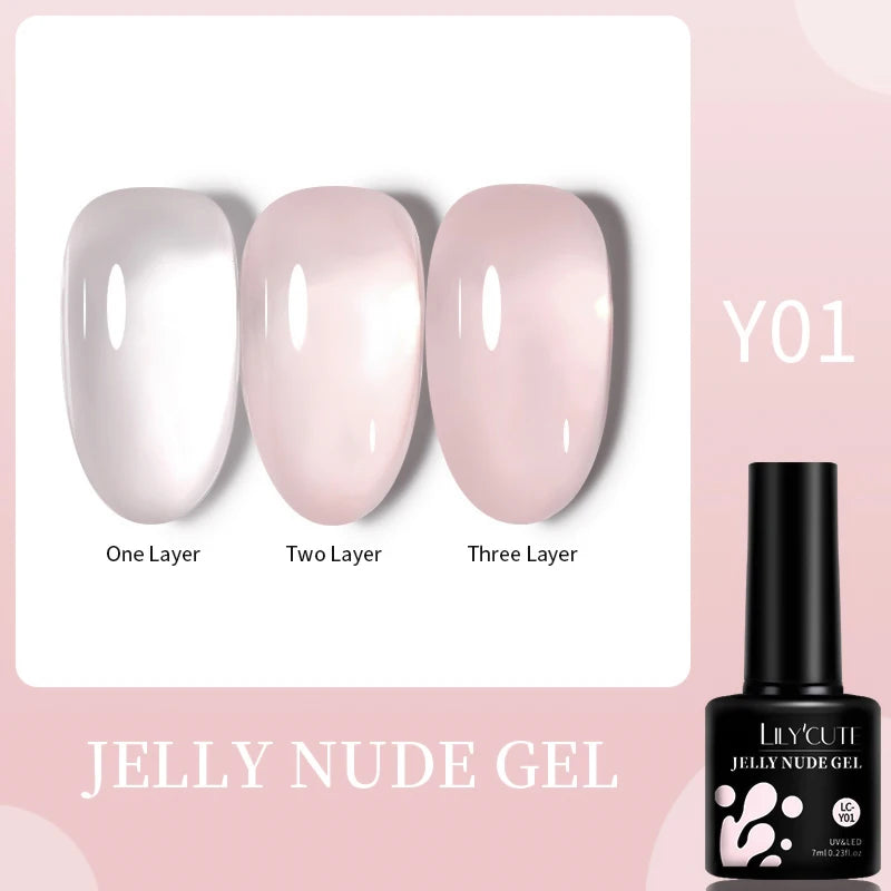 7ml Purple Red Glitter Gel Nail Polish – Soak Off UV Semi-Permanent Varnish for DIY Winter Nail Art