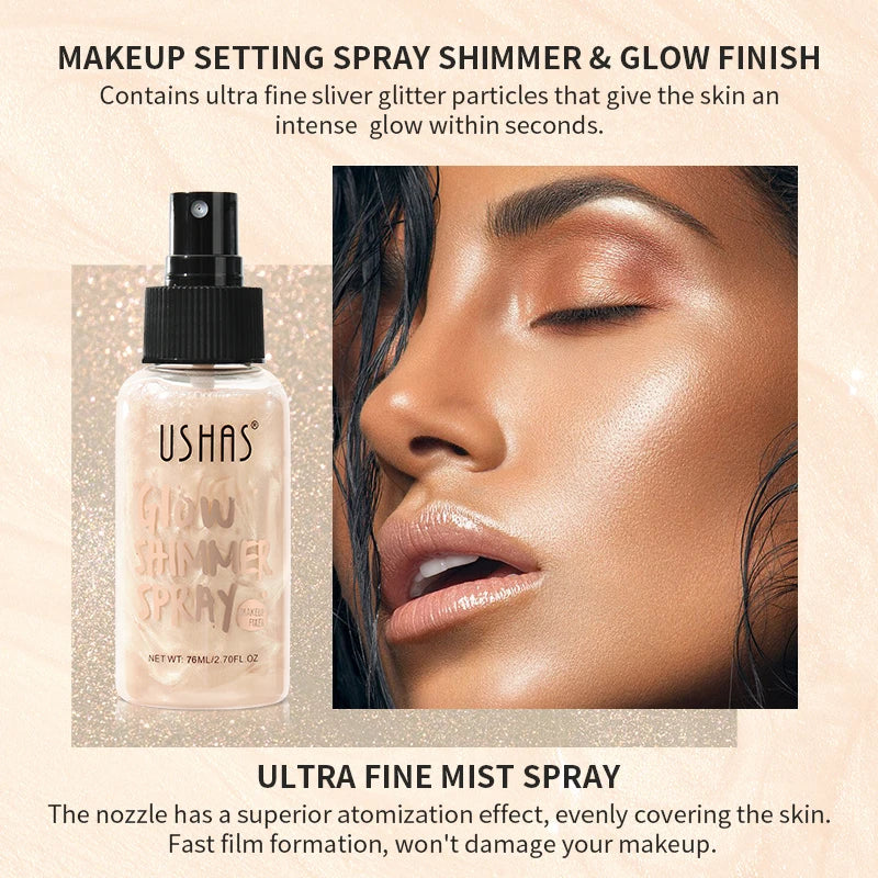 4-Color Liquid Highlighter – Long-Lasting Moisturizing Body & Face Illuminator (100g)