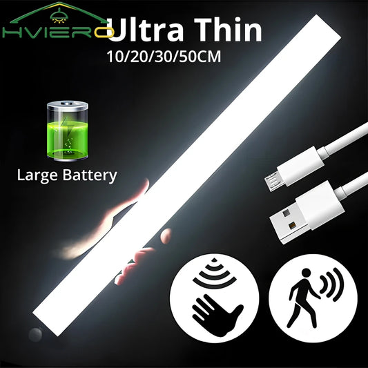 Wireless LED Motion Sensor Light – USB Rechargeable Magnetic Night Lamp for Closet, Wardrobe, Kitchen & Hallway