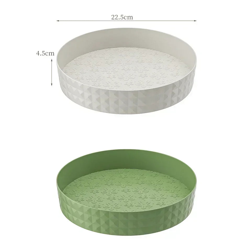 360° Rotating Seasoning Storage Rack – Multifunctional Turntable Organizer Tray for Kitchen, Pantry, or Cosmetics