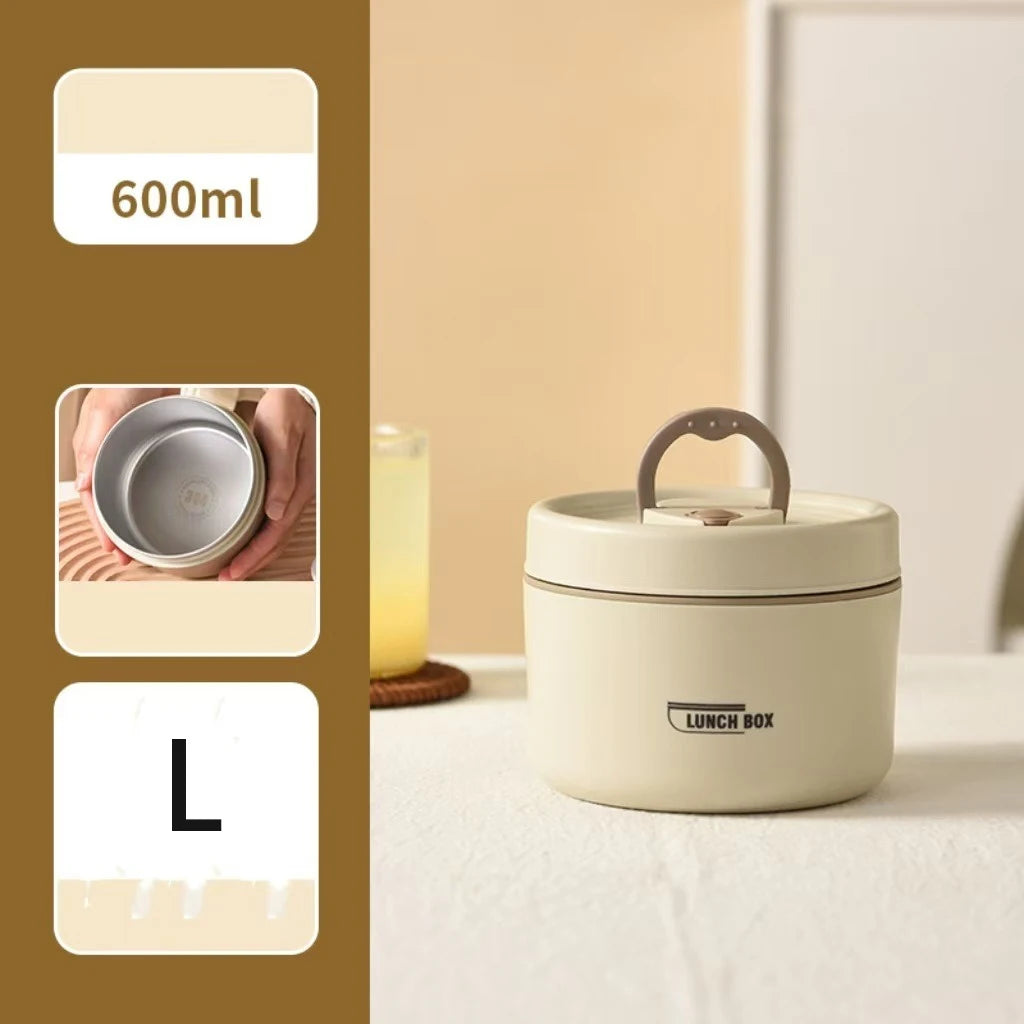 Stackable Stainless Steel Insulated Bento Lunch Box – Leakproof & Microwavable Food Container with Separate Layers